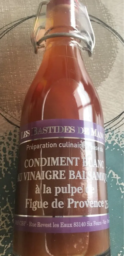 Vinaigre balsamique à la pulpe de figue de Provence