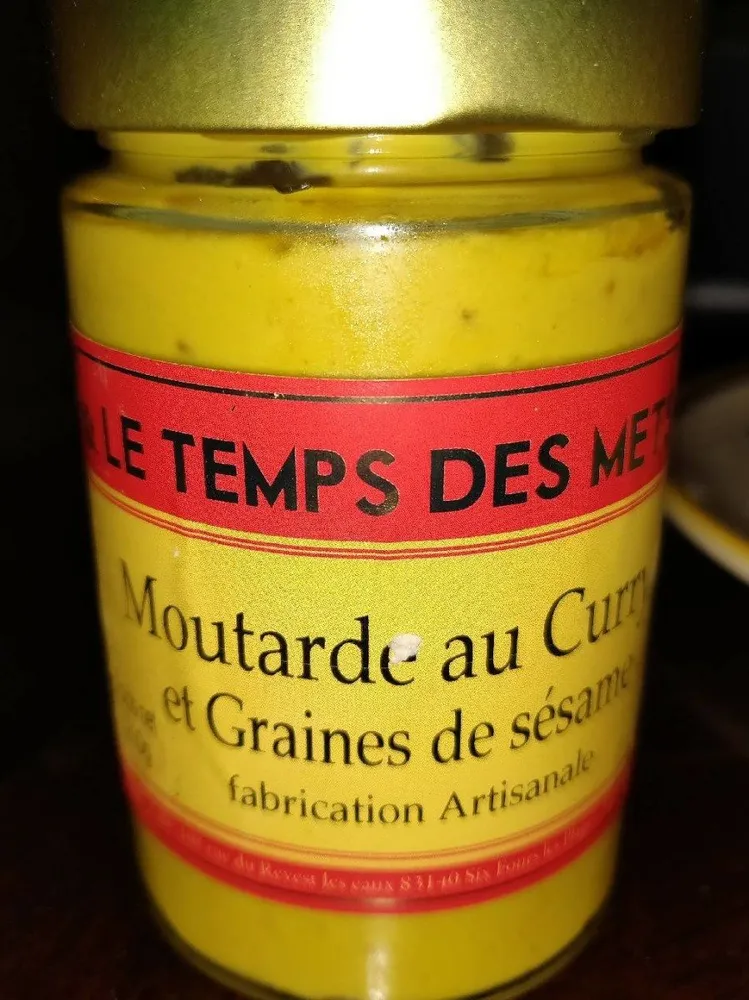 Moutarde au curry et graines de sésame