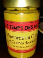 Moutarde au curry et graines de sésame