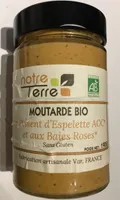 Moutarde bio au Piment d'Espelette AOC et aux Baies roses