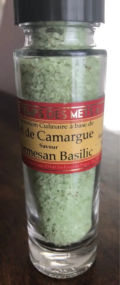 Sel de camargue saveur parmesan basilic