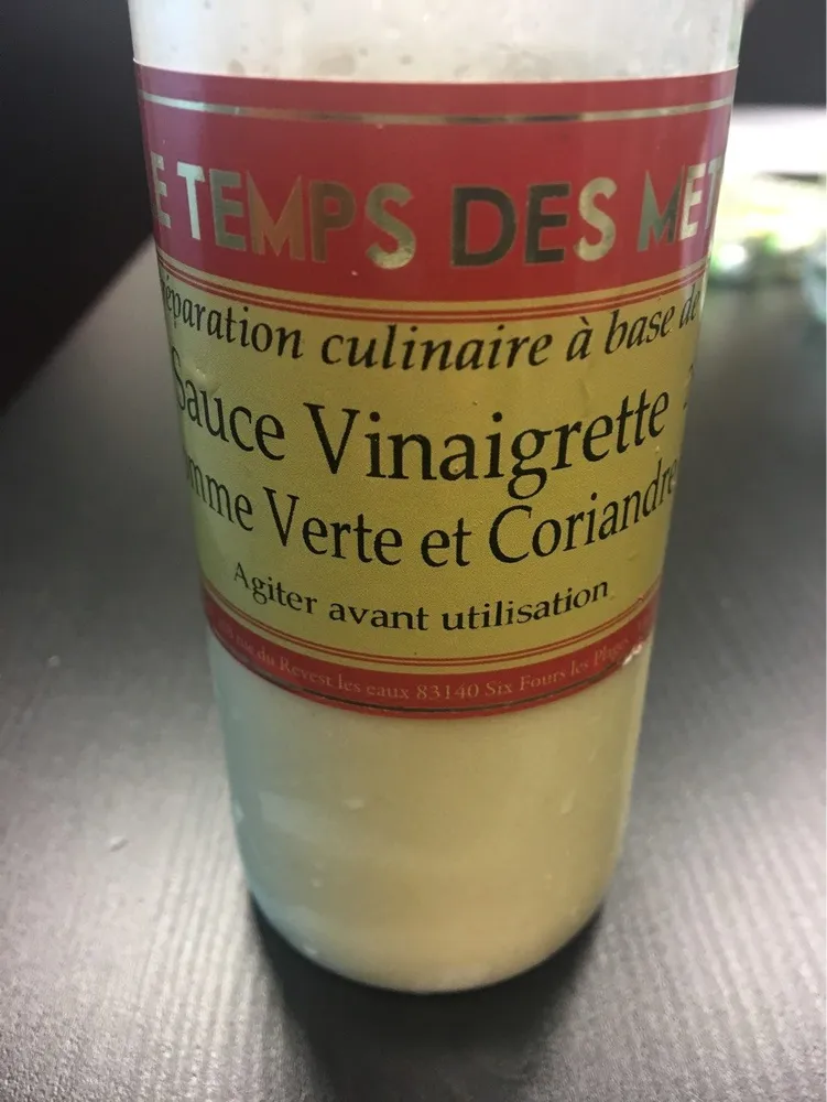 Vinaigrette pomme verte-coriandre