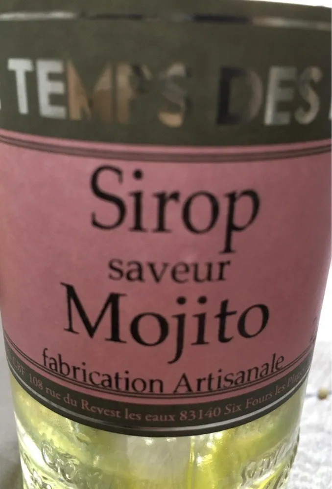 Sirop saveur Mojito