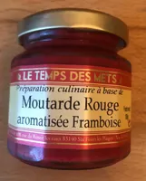 Moutarde aromatisée framboise