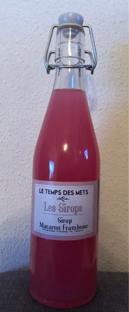 Sirop macaron framboise