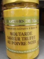 Moutarde saveur truffe au poivre noir