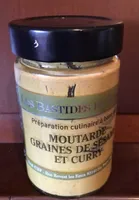 Moutarde graines de sésame et curry
