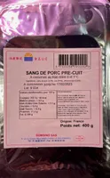 Sang de porc pré-cuit
