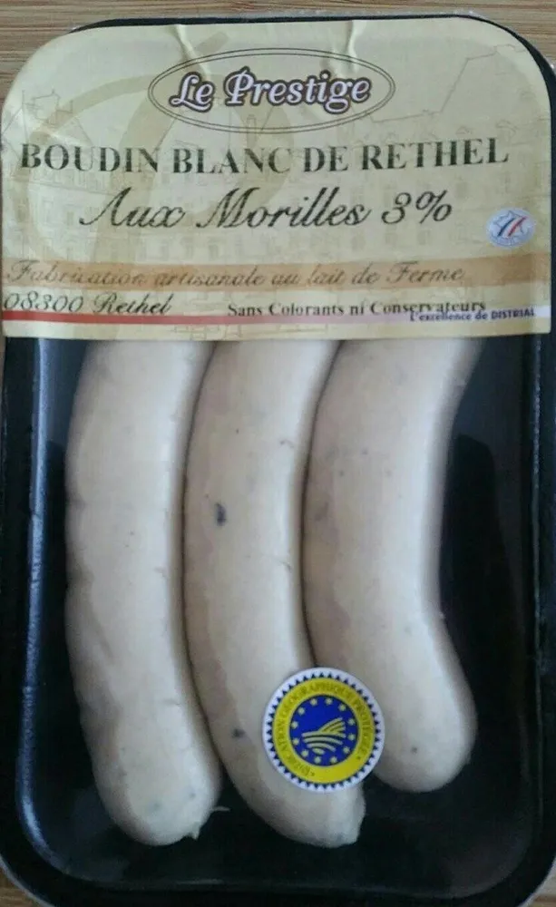 Boudin blanc de rethel aux morilles