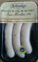 Boudin blanc de rethel aux morilles