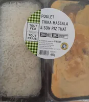 Poulet Tikka Massala et son riz thai
