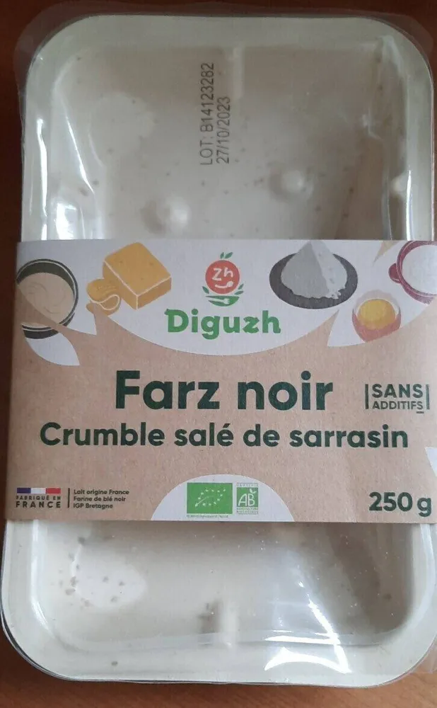 Farz noir crumble salé de sarrasin