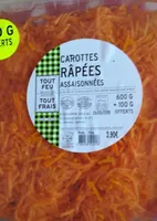 Carottes râpées assaisonnées