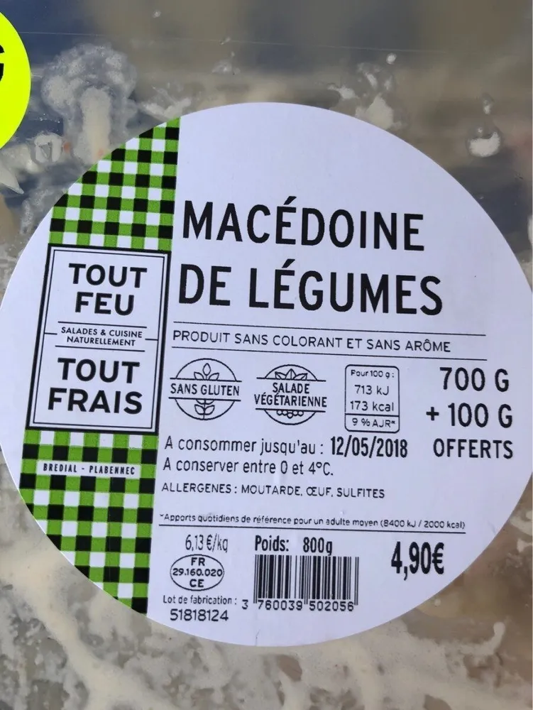 Macedoine de legumes