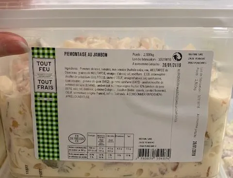 Piémontaise au jambon