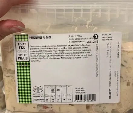 Piémontaise au thon