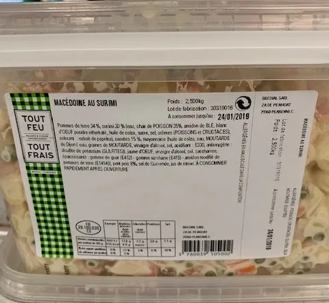 Macédoine au surimi