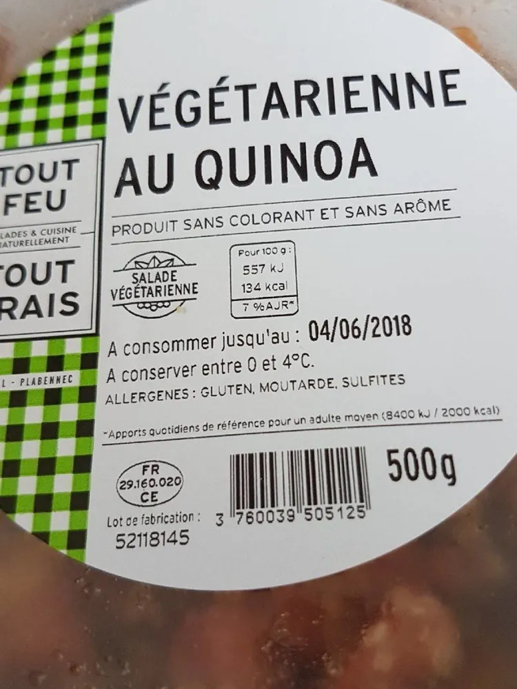 Végétarienne au quinoa