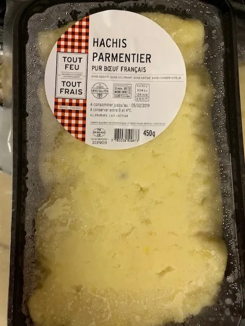 Hachis parmentier pu boeuf français