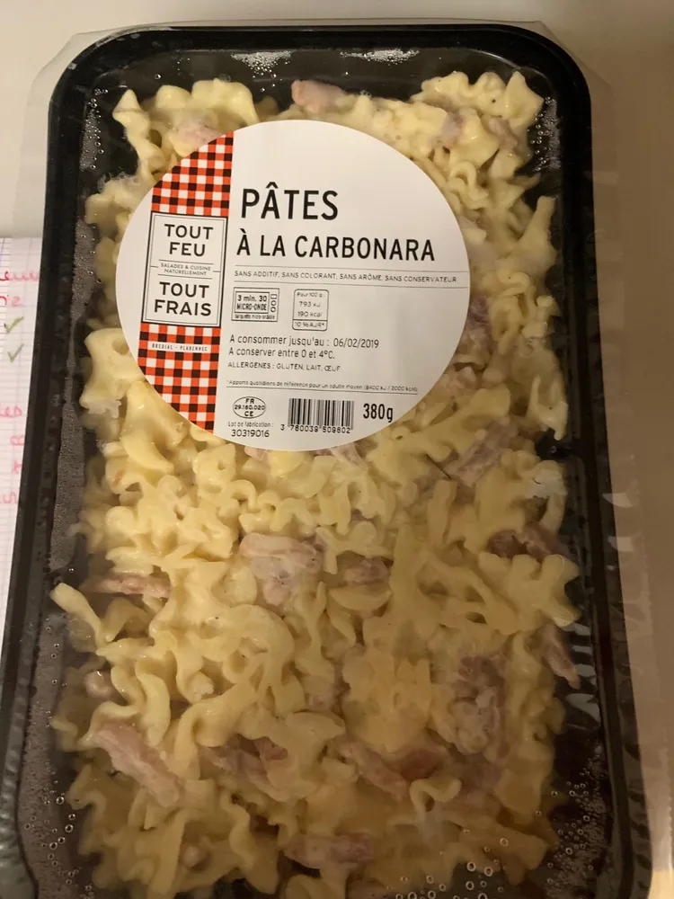Pâtes à la carbonara