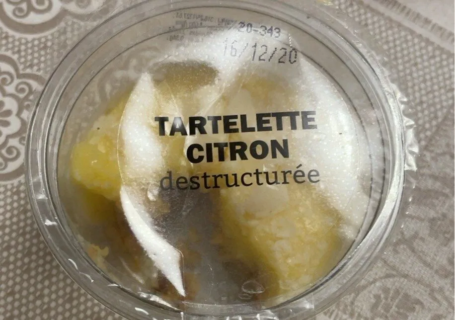 Tartelette citron destructuree