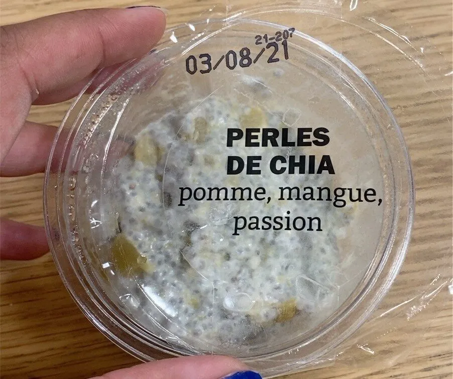 Perles de chia pomme mangue passion