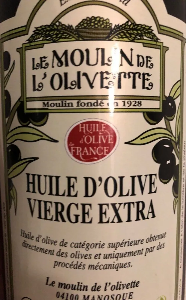 Huile d'olive Le moulin de l'Olivette