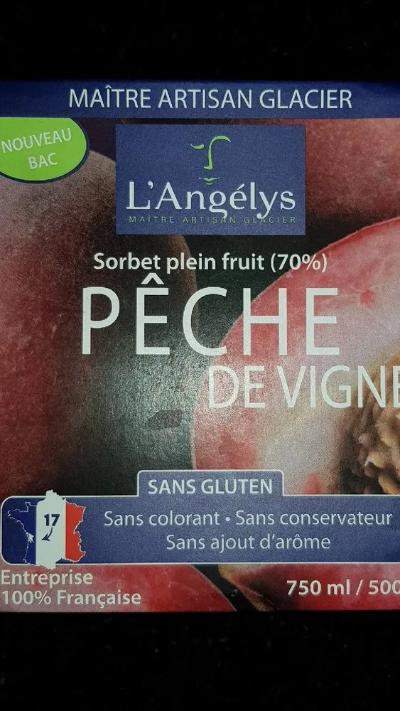 Sorbet Peche De Vigne