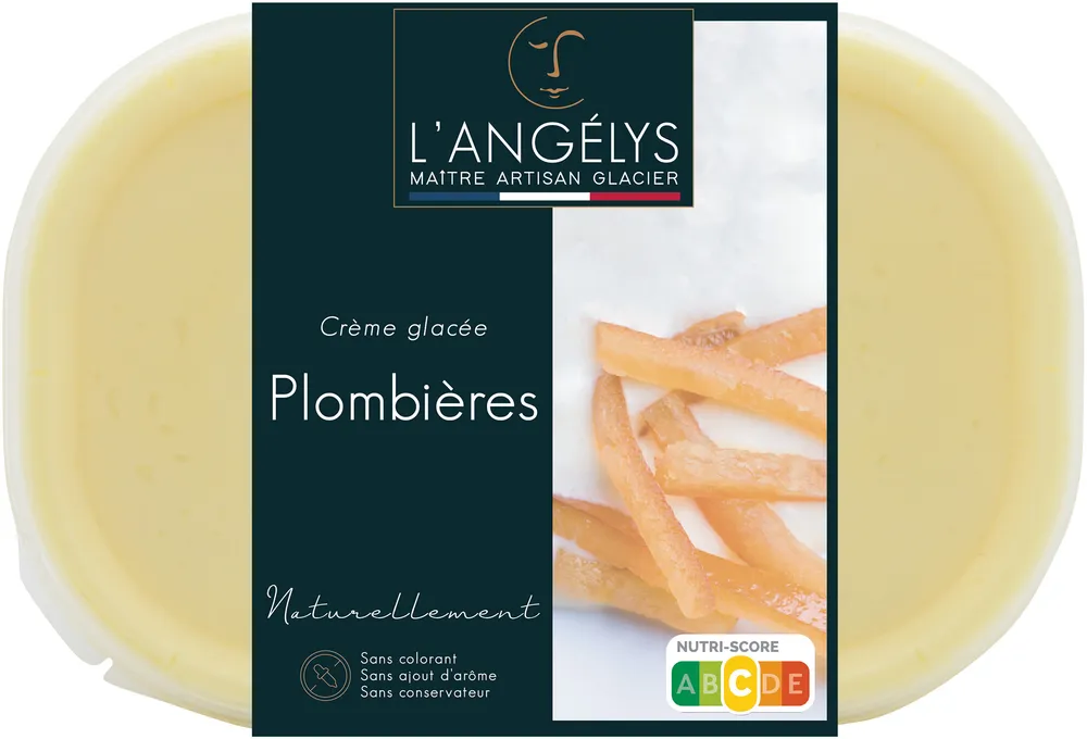 Crème glacée Plombières 500G/750ml