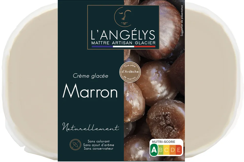 Crème glacée Marron 450G/750ml