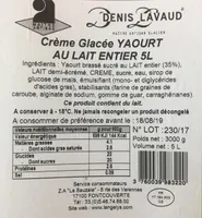 Crème glacée yaourt
