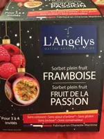 Sorbet framboise et fruit de la passion