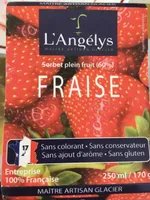 Sorbet plein fruit fraise