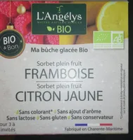 Bûche glacée bio l'angelys