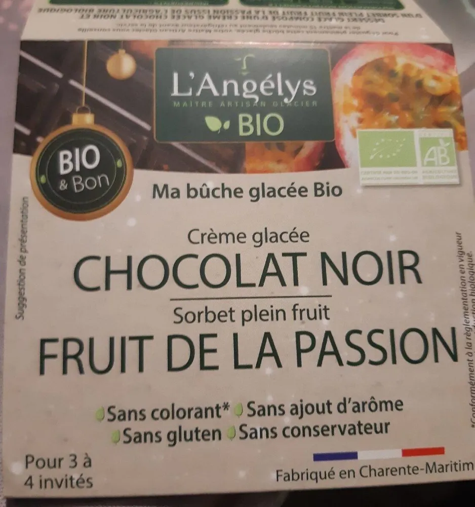 Chocolat noir fruit de la passion
