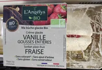 Buche glacée vanille fraise