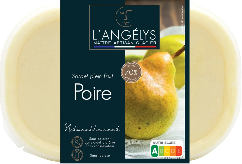 Sorbet plein fruit Poire 500G/750ml 2022