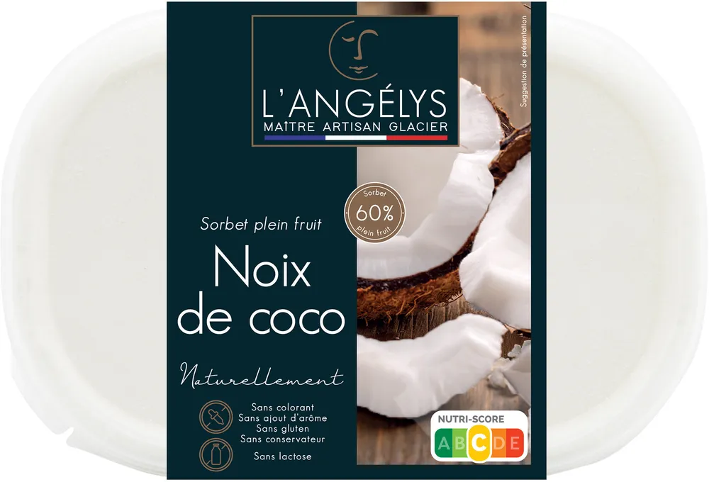 Sorbet plein fruit Noix de coco 500G/750ml 2022