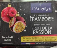 Sorbet plein fruit framboise sorbet plein fruit fruit de la passion