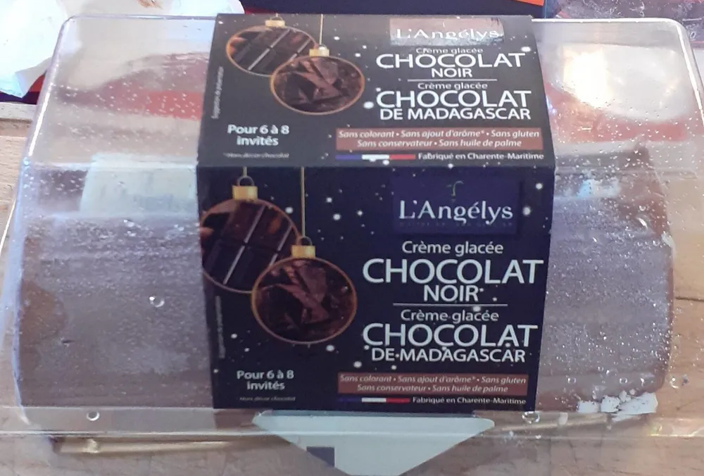 Crème glacée chocolat noir