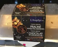 Crème glacée praliné noisette amende
