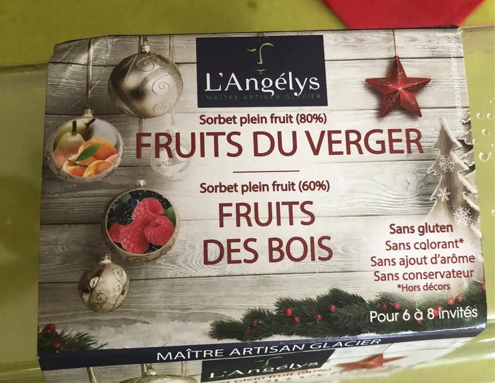 Buche glacée fruits du verger