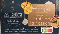 Buche sorbet mangue fruit de la passion