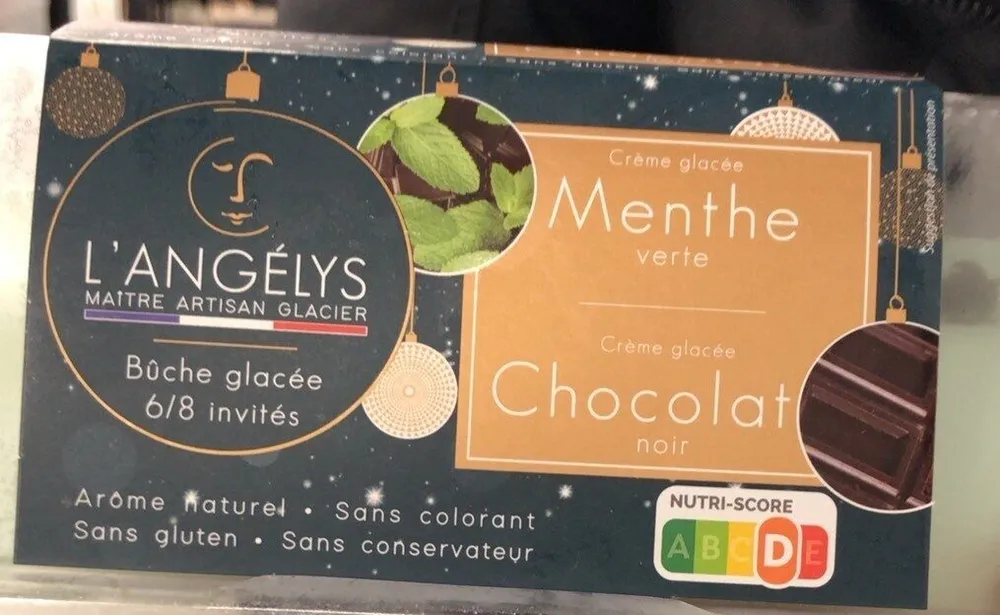 Crème glacée menthe chocolat