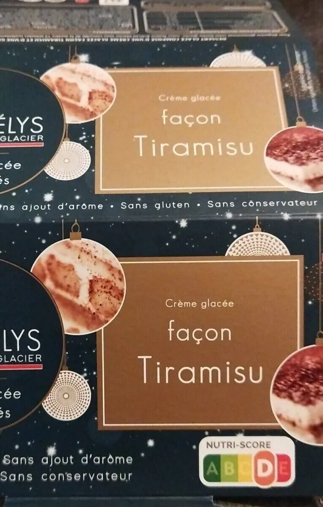 Crème glacée façon tiramisu