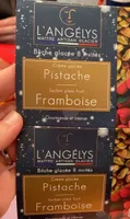 Bûche glacée 8 invités Crème glacée Pistache Sorbet plein fruit Framboise