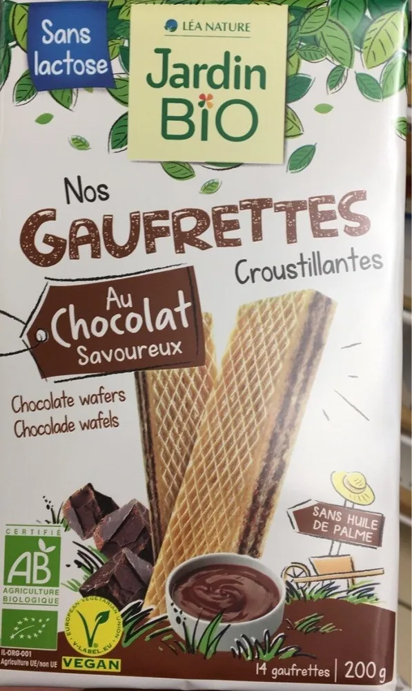 Nos gauffrettes croustillants au chocolat savoureux