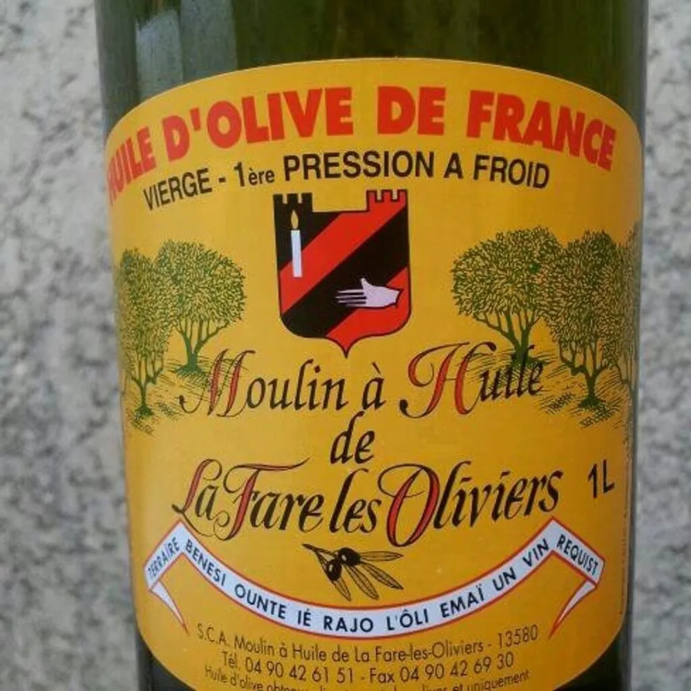 Huile d'olive de France vierge