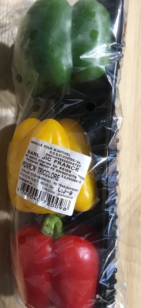 Poivrons tricolore