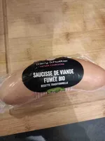 Saucisse de viande fumée bio